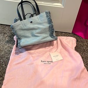 Kate Spade ♠️ denim tote bag